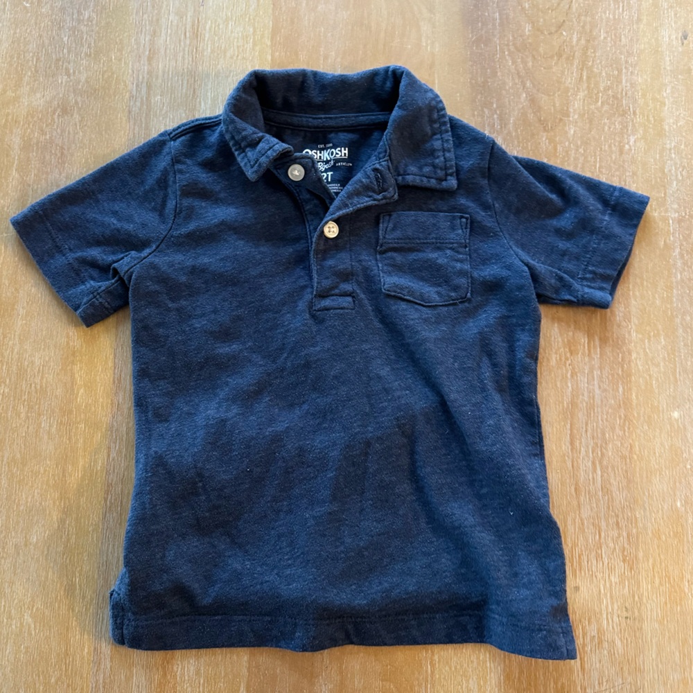Toddler Boy - Size 2T - OshKosh B'gosh Dark Blue Polo Shirt